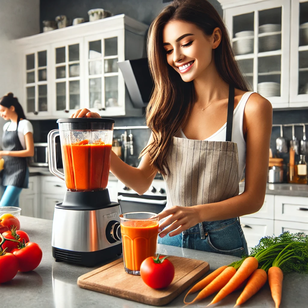 frullato di pomodoro e carote