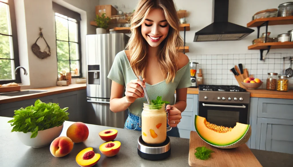 Smoothie Pesca e Melone: Bevanda Rinfrescante Estiva